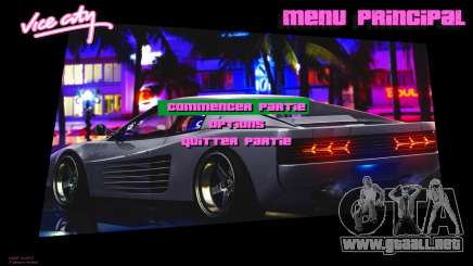 Miami Vice HD Menu para GTA Vice City