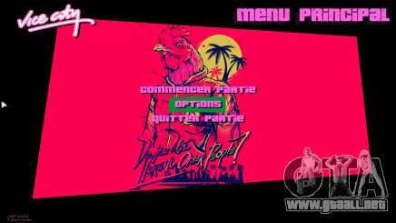 Hotline Miami Menu HD v2 para GTA Vice City