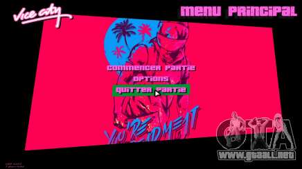 Hotline Miami Menu HD v8 para GTA Vice City