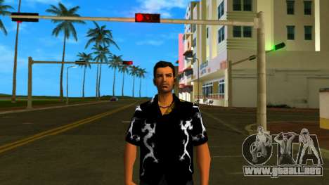 Dragon Shirt Black para GTA Vice City