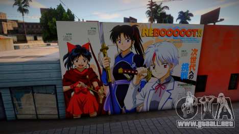 Mural de Yashahime Princesa Meio-Youkai para GTA San Andreas