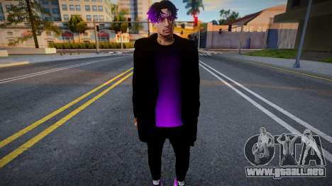 Skin Purple And Black para GTA San Andreas