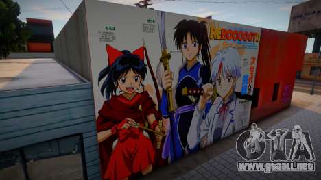 Mural de Yashahime Princesa Meio-Youkai para GTA San Andreas