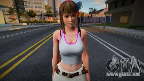 Hitomi White Skirt para GTA San Andreas