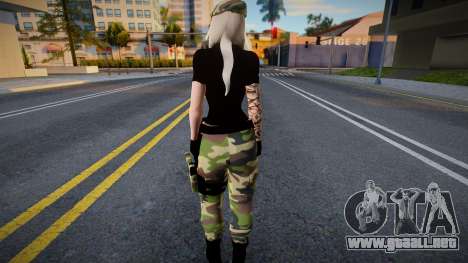 Girl Soldier para GTA San Andreas