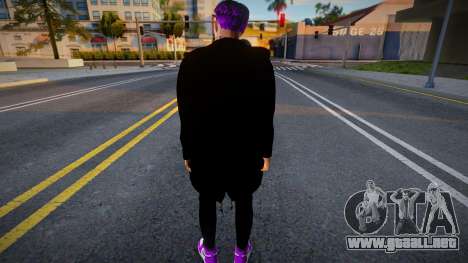 Skin Purple And Black para GTA San Andreas
