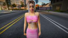 Rubia en traje rosa para GTA San Andreas