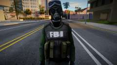 FBI con máscaras antigás