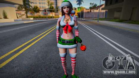 Mujer en navidad 1 para GTA San Andreas