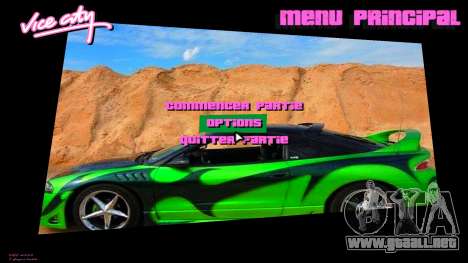 Mitsubishi Eclipse Interface para GTA Vice City