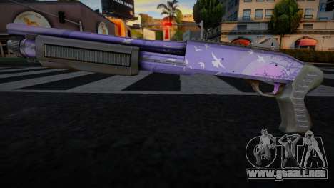 Purple Birds Chromegun para GTA San Andreas