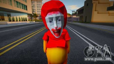 Ronald The Pooh Skin Headswap Mod para GTA San Andreas
