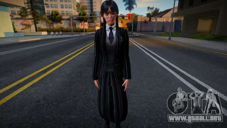 Wednesday Addams - Nevermore Uniform para GTA San Andreas