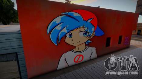 Mural Anime Boyfriend para GTA San Andreas