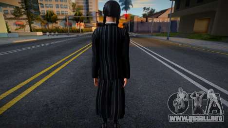 Wednesday Addams - Nevermore Uniform para GTA San Andreas