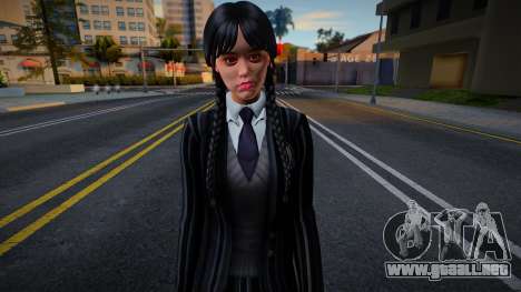 Wednesday Addams - Nevermore Uniform para GTA San Andreas