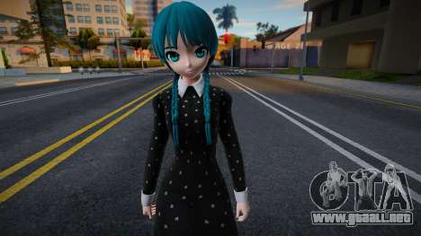 Hatsune Miku Wednesday Addams Cosplay v2 para GTA San Andreas