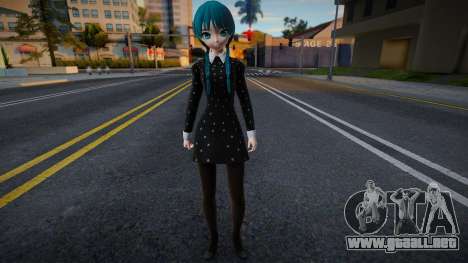 Hatsune Miku Wednesday Addams Cosplay v2 para GTA San Andreas