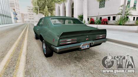 Pontiac Firebird (2337) 1968 para GTA San Andreas