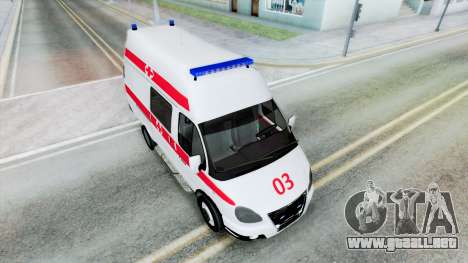 GAZ-3221 Ambulancia Gazelle para GTA San Andreas