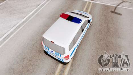 Ford Tourneo Courier Trafik Polisi (JU2) 2018 para GTA San Andreas