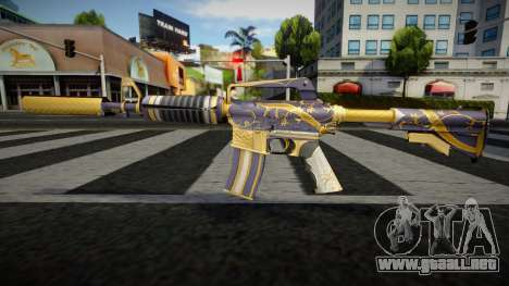 Gold Dragon M4 para GTA San Andreas