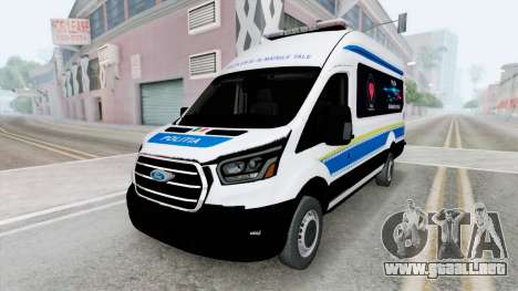 Ford Transit Van L4H3 Politia (V363) 2021 para GTA San Andreas