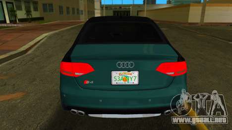 Audi S4 (B8) 2010 (Florida Plate) para GTA Vice City