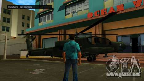 Trampa en Hunter Helicopter para GTA Vice City