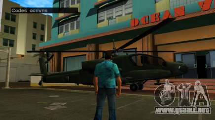 Trampa en Hunter Helicopter para GTA Vice City