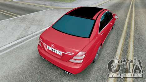 Mercedes-Benz S 65 AMG (W221) Alizarin Crimson para GTA San Andreas