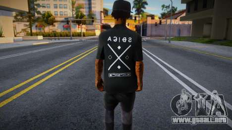 Fam2 Black Tshirt para GTA San Andreas
