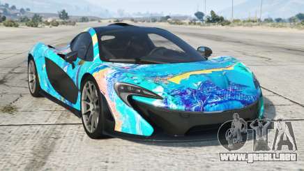 McLaren P1 Process Cyan para GTA 5