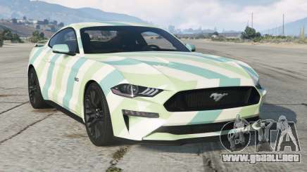 Ford Mustang GT Green White para GTA 5