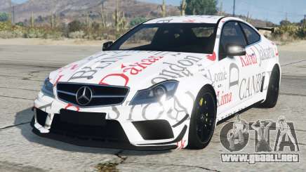 Mercedes-Benz C 63 AMG White Smoke para GTA 5