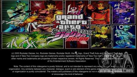 JoJos Bizarre Adventure Loading screen para GTA San Andreas