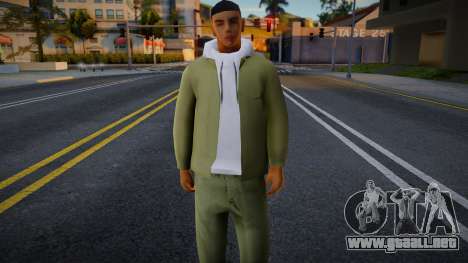 Un chico con un traje verde para GTA San Andreas