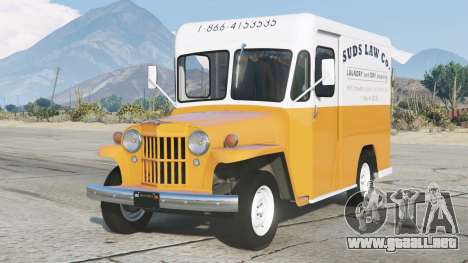 Willys Jeep Economy Delivery Truck Yellow Orange