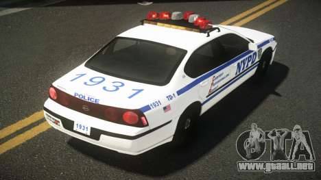 2000 Chevrolet Impala NYPD para GTA 4