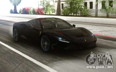 Ferrari F8 Tributo Black para GTA San Andreas