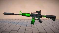 Green M4 Toxic Dragon by sHePard para GTA San Andreas