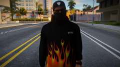 El chico de la sudadera con capucha de fuego para GTA San Andreas
