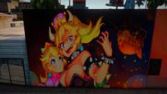 Mural Peach para GTA San Andreas