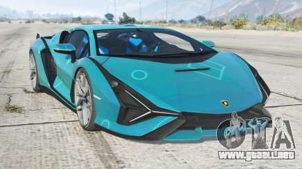 Lamborghini Sian Bondi Blue para GTA 5