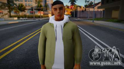 Un chico con un traje verde para GTA San Andreas