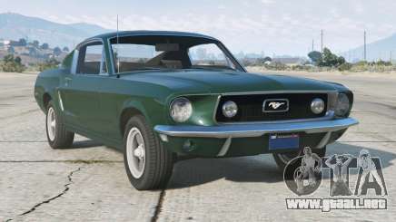 Ford Mustang Fastback 1968 Rich Black [Replace] para GTA 5