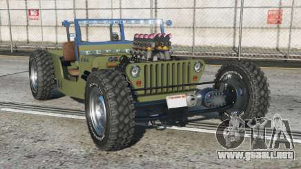 Willys Jeep Hot Rod Gold Fusion [Replace] para GTA 5