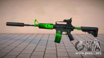 Green M4 Toxic Dragon by sHePard para GTA San Andreas