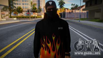 El chico de la sudadera con capucha de fuego para GTA San Andreas