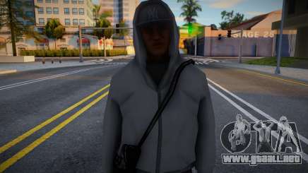 El chico de la sudadera con capucha blanca para GTA San Andreas